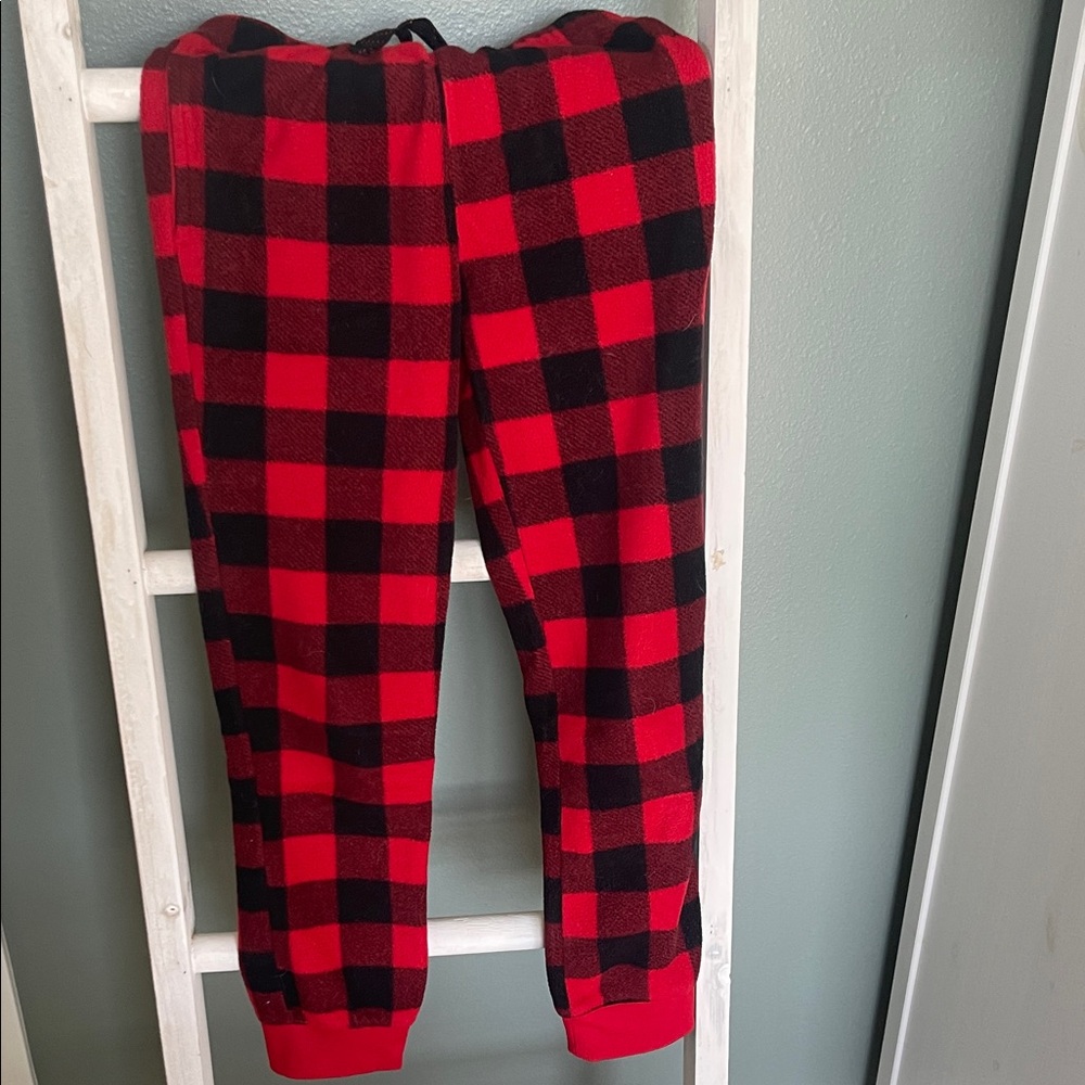 Cat & Jack Red and Black Checkered Kids Pajama Bottoms